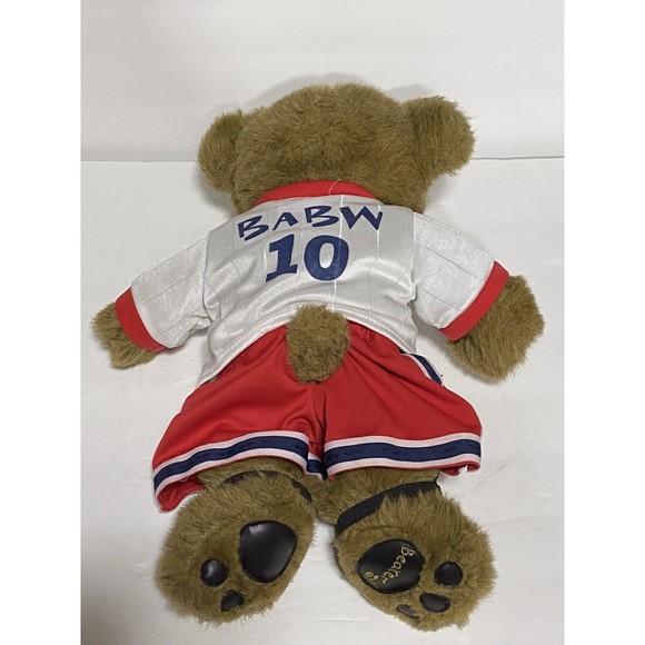 Build a Bear Bearemy Soccer Brown Teddy Bear Stuffed Animal Plush Toy 14" - Picture 4 of 5